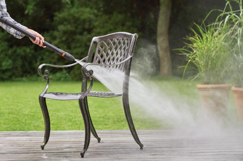 ijzeren tuinmeubel reinigen