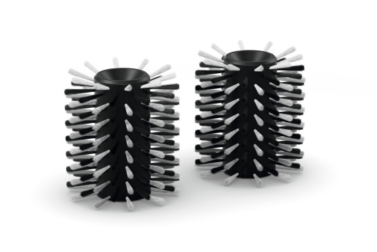 Brosses souples, pour la brosse-rouleau rotative