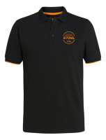 Poloshirt LOGO CIRCLE, zwart, maat M