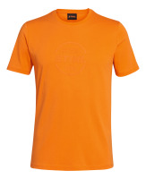 T-shirt LOGO CIRCLE, oranje, maat L